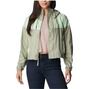 Columbia Safari/Key West Green Flash Challenger Cropped Windbreaker Jacket